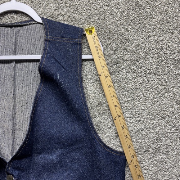 Vintage AFSCME White Oak Cone Denim Mens Vest XL 30th Convention Vegas 1992 NEW - Picture 12 of 16